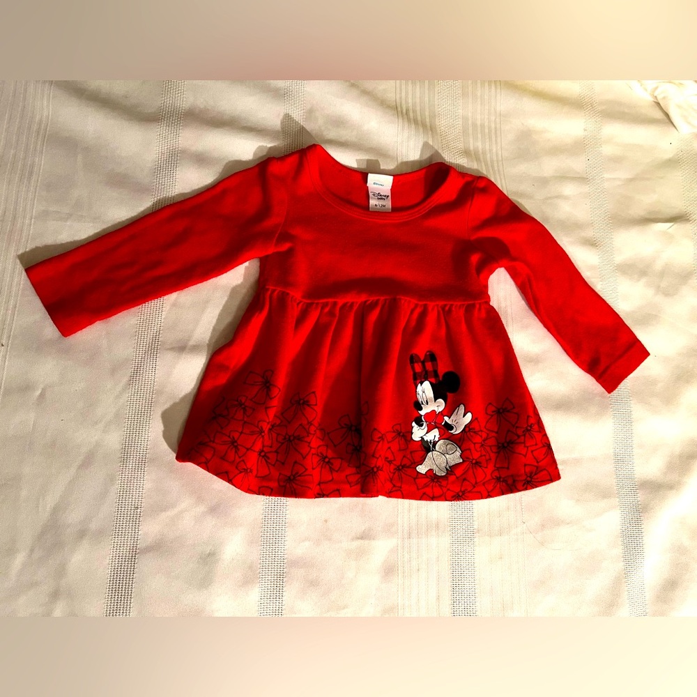 Disney Minnie Mouse Red Kids Dress size 6-12mths